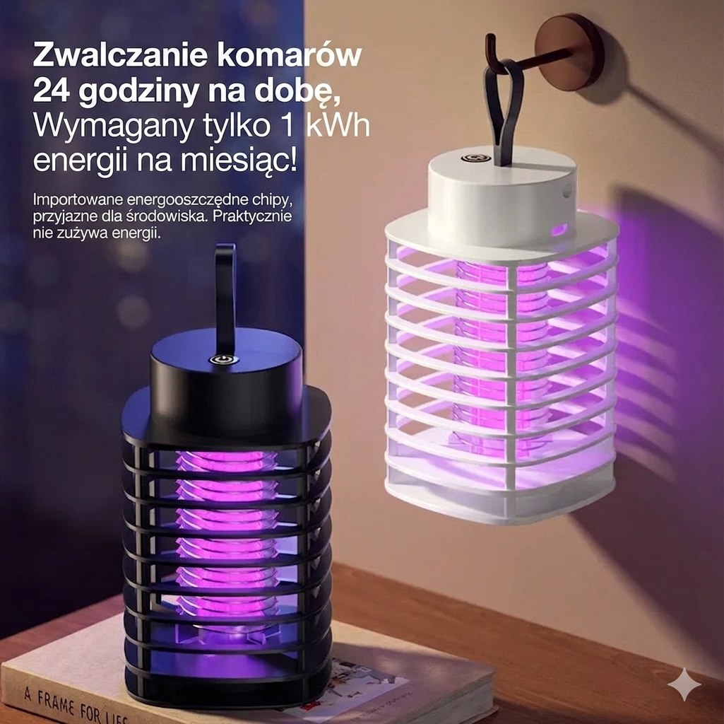 ByeBugs - Elektryczna lampa na komary USB z akumulatorem