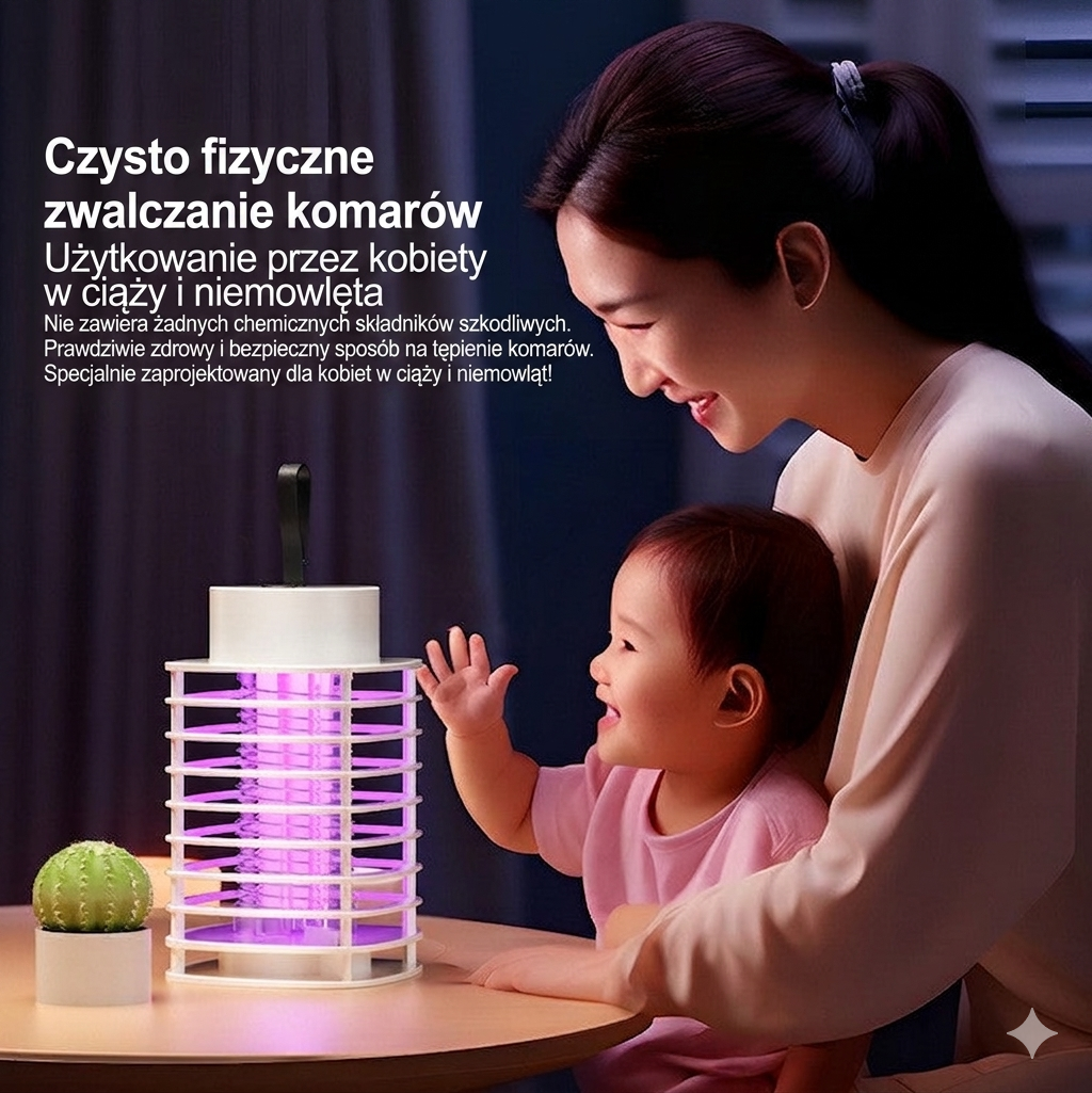 ByeBugs - Elektryczna lampa na komary USB z akumulatorem