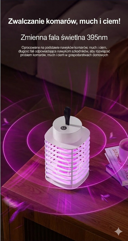 ByeBugs - Elektryczna lampa na komary USB z akumulatorem