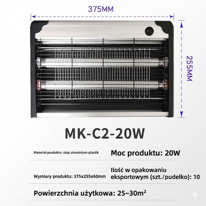 ByeBugs - Ścienna lampa owadobójcza LED do zastosowań komercyjnych