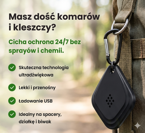 ByeBugs - Przenośny ultradźwiękowy odstraszacz owadów USB
